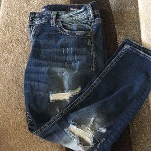 Suki Silver Jeans for women